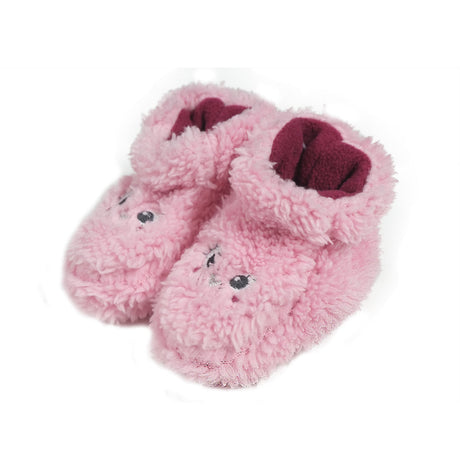 Image for Kid's girl's Bear print slippers,Pink