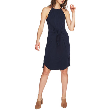 Image for Women's Tie-Front Halter Dress,Navy