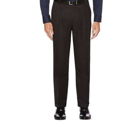 Image for Men's Black Cuffed Classic Fit Dress Pants,Black