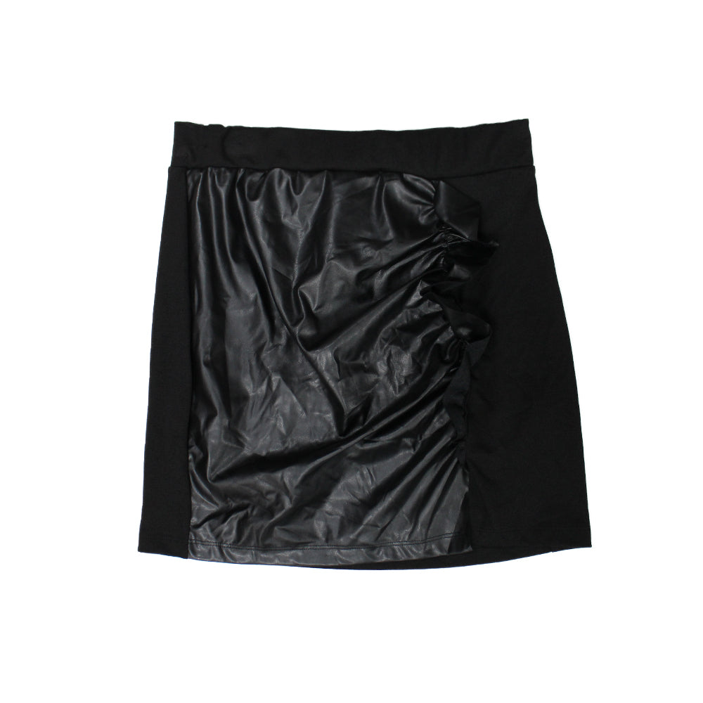 Image for Women's Faux Leather Pencil  Skirt,Black