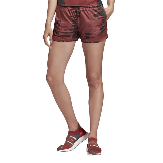 Image for Women's Printed Mesh Sport Short,Brick