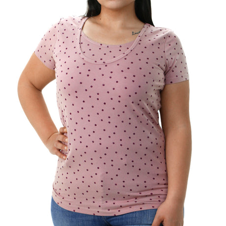 Image for Women's Dotted Casual Top,Pink