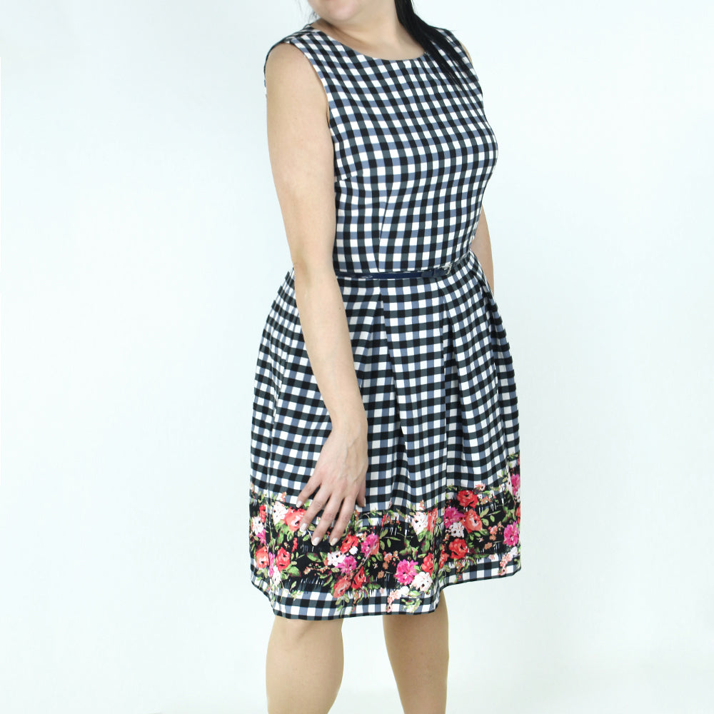 Women's Sleeveless Floral Fit & Flare Dress,Multi All Brands Factory Outlet Women's Sleeveless Floral Fit & Flare Dress,Multi All Brands Factory Outlet