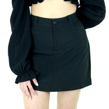 Image for Women's Plain Mini Skirt,Black