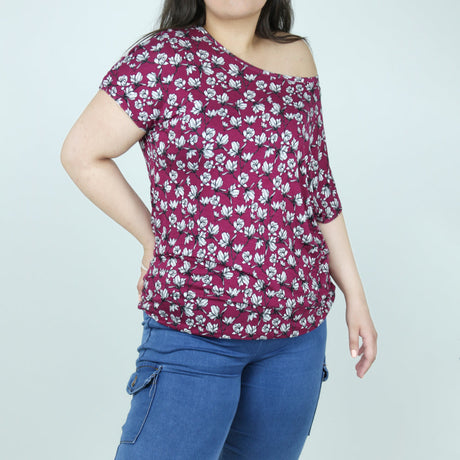 Image for Women's Printed Casual Top,Purple