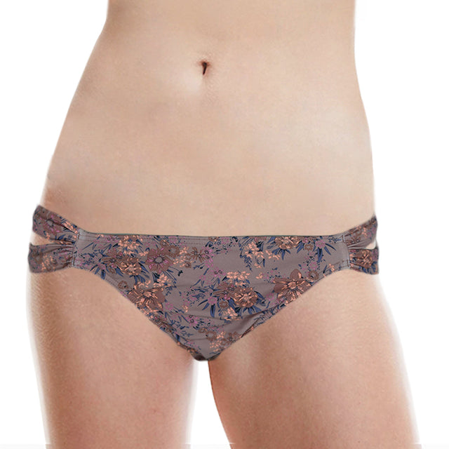 Image for Women's Floral-Print Bikini Bottom,RoseWood