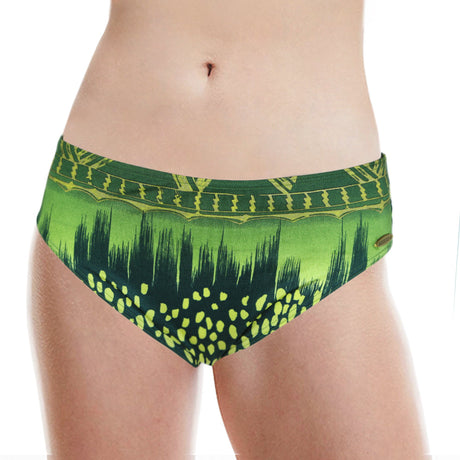 Image for Women's Leopard-Print Bikini Bottom,Green