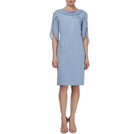 Image for Women's Embellished Cocktail Sheath Dress,Blue