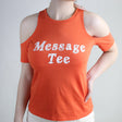 Image for Women's Graphic Print Top,Orange