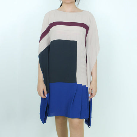 Image for Women's BlockColor Midi Dress,Multi