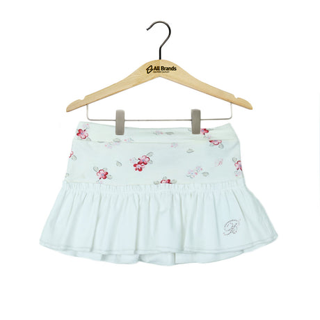 Image for Kids Girl Floral Mini Skirt,White