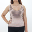 Image for Women's V-Neck Striped Top,Multi