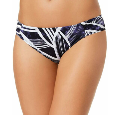 Image for Women's Hipster Wide Band Bikini Bottom,White/Purple