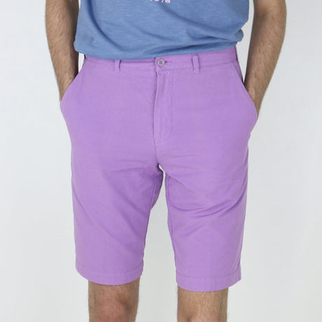 Image for Men's Colored Plain Denim Short,Purple