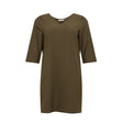 Image for Women's Plain Solid Dress,Olive