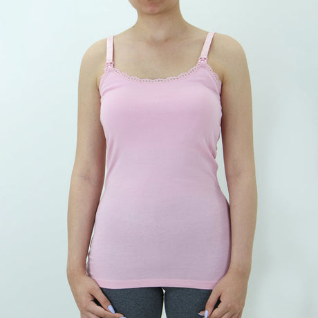 Image for Women's Breastfeeding Sleepwear Top,Pink