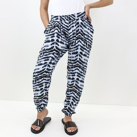 Image for Women's Printed Sleepwear Pant,Light Blue/Black