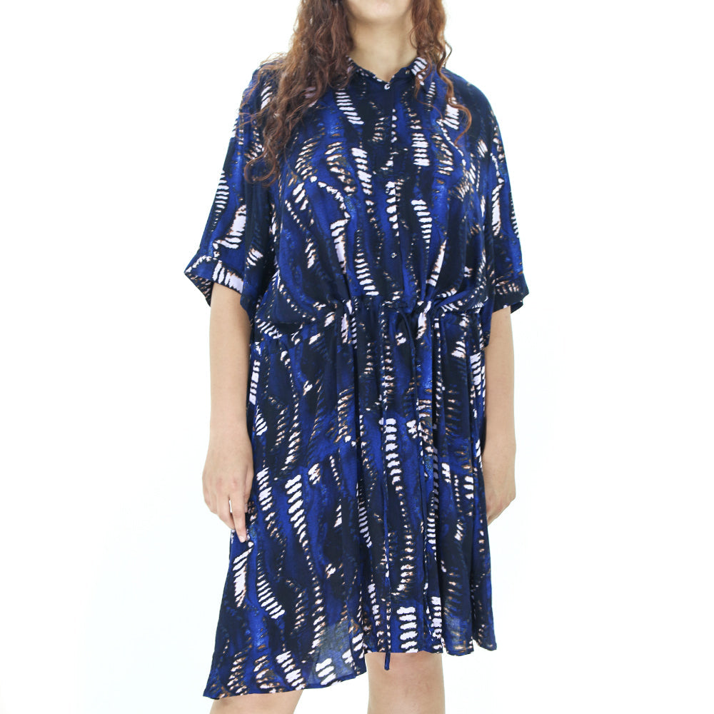 Image for Women's Printed Casual Dress,Navy