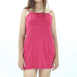 Image for Women's Split Side Plain Dress,Fushia