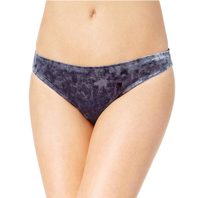 Image for Women's Crushed Velvet Hipster Bikini Bottoms,Petrol