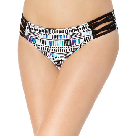 Image for Women's Patterned Bikini Bottom,White