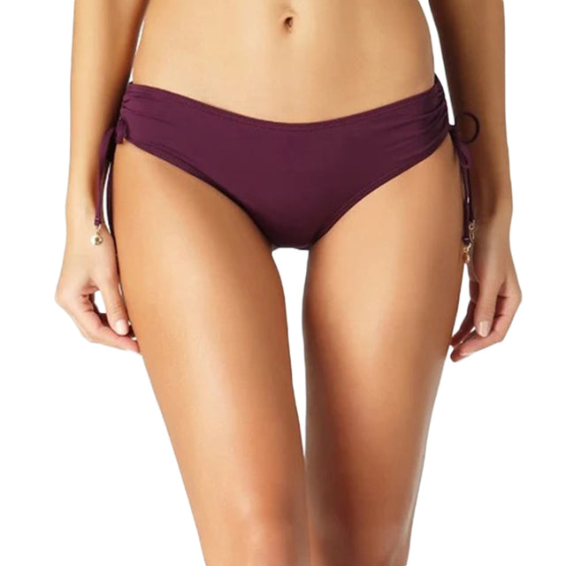 Image for Women's Plain Side-Tie Bikini Bottom,Purple