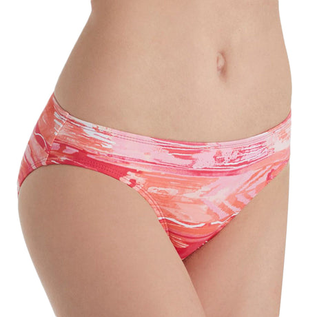 Image for Women's Wavy Print Bikini Bottom,Pink
