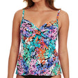Image for Women's Printed Floral Tankini Top,Multi