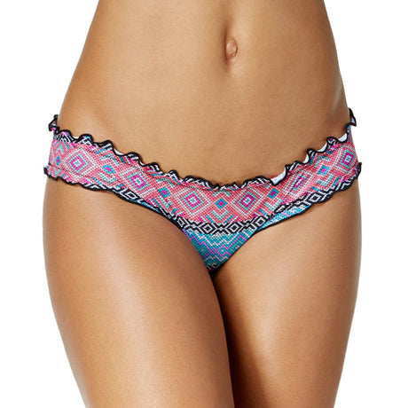 Image for Women's Mermaid Cheeky Tribal Print Bikini Bottom,Multi