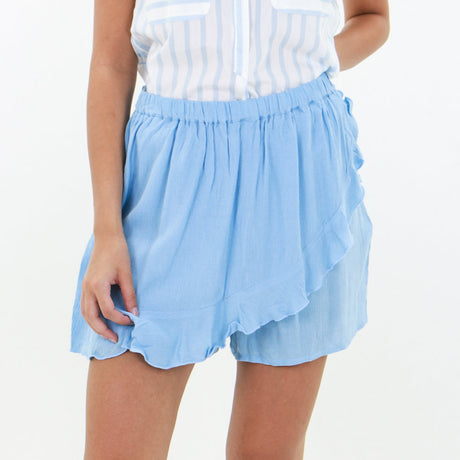 Image for Women's Plain Ruffle Skort,Blue