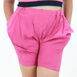 Image for Women's Plain Ruffle Short,Fuchsia