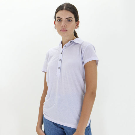 Image for Women's Plain Polo T-Shirt,Lilac