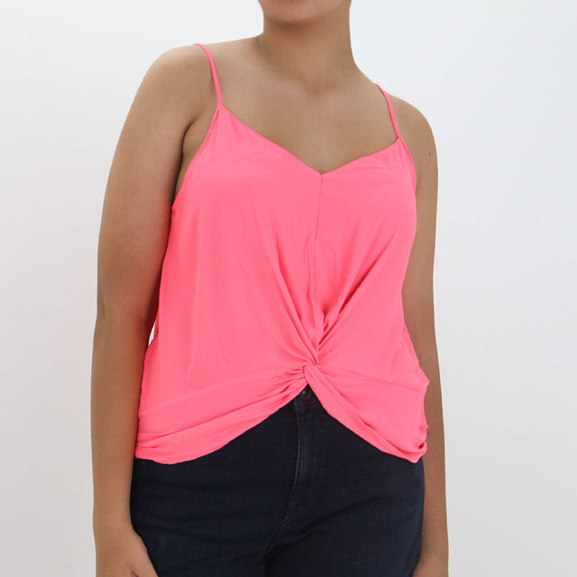 Image for Women's Plain Solid Top,Neon Pink