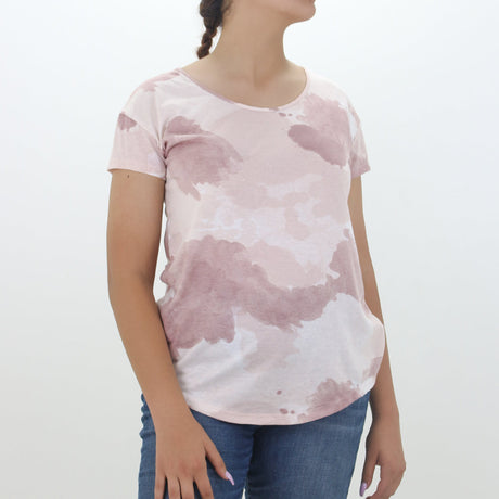 Image for Women's Washed Casual Top,Light Pink