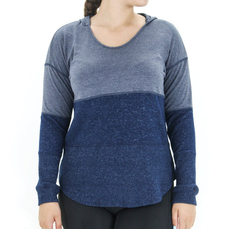 Image for Women's Colorblocked Hoodie,Navy/Grey