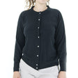 Image for Women's Bead-Button Cardigan Sweater,Black