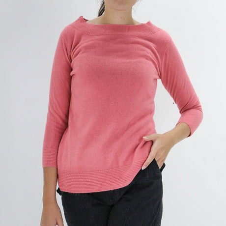 Image for Women's Boat-neck Sweater,Pink