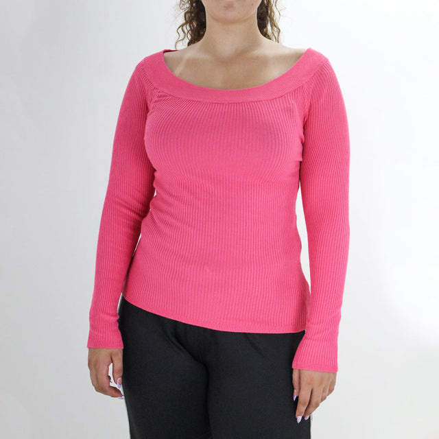 Image for Women's Ribbed Sweater,Pink