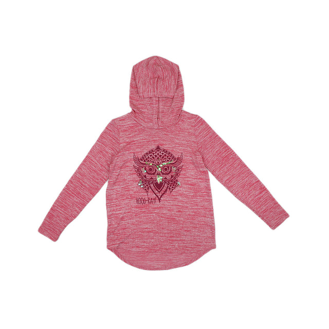 Image for Kids Girl Textured Hoodie,Pink