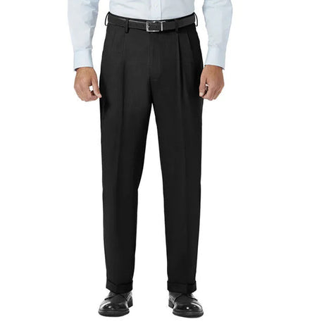 Image for Men's Cuffed Classic Fit Dress Pant,Black