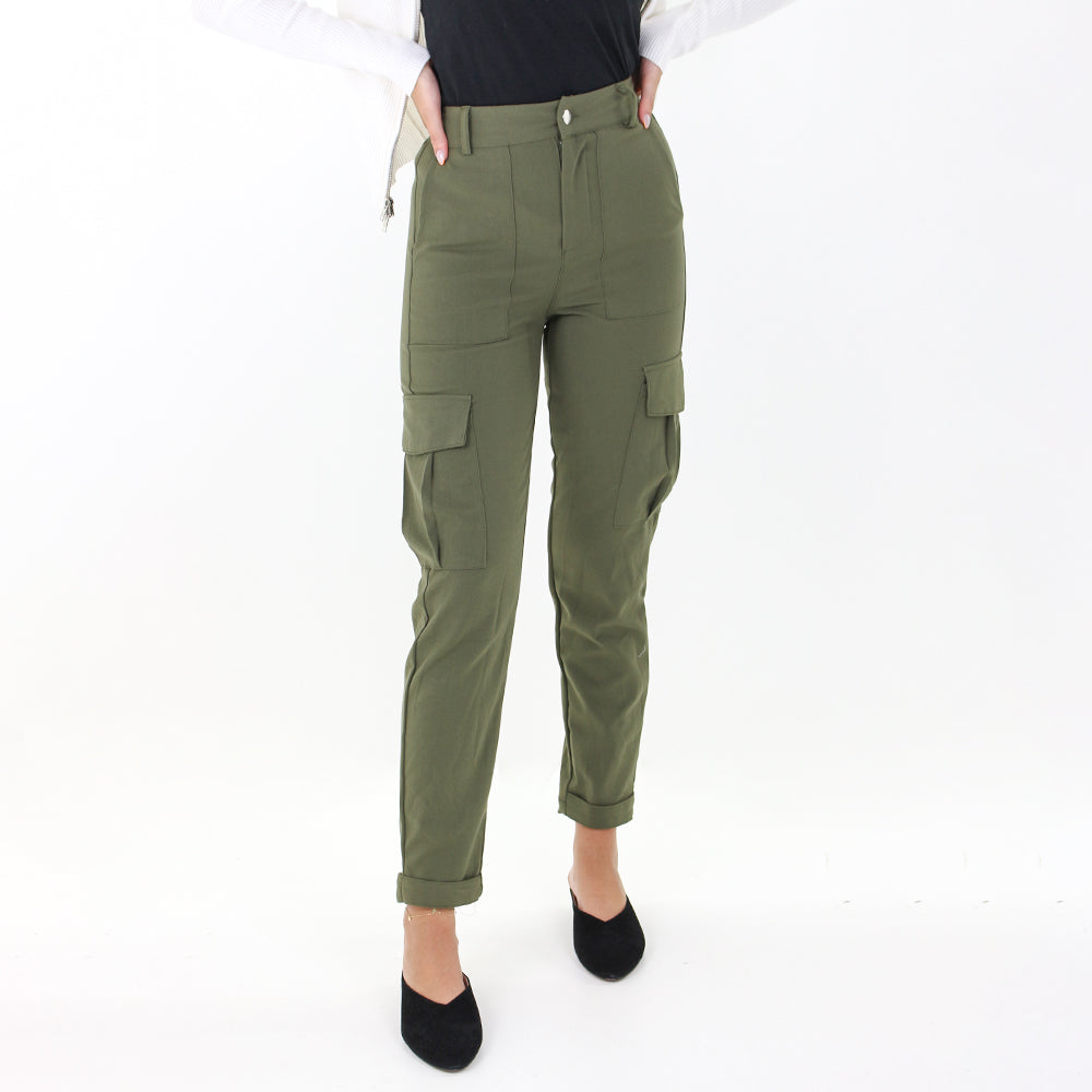 Image for Women's Slim-Leg Casual Pant,Olive