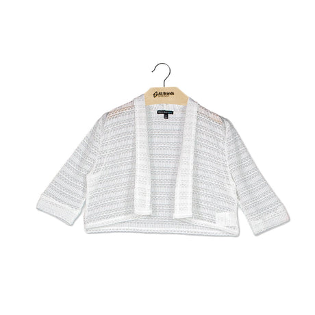 Image for Kids Girl Three-Quarter-Sleeve Cardigan,White