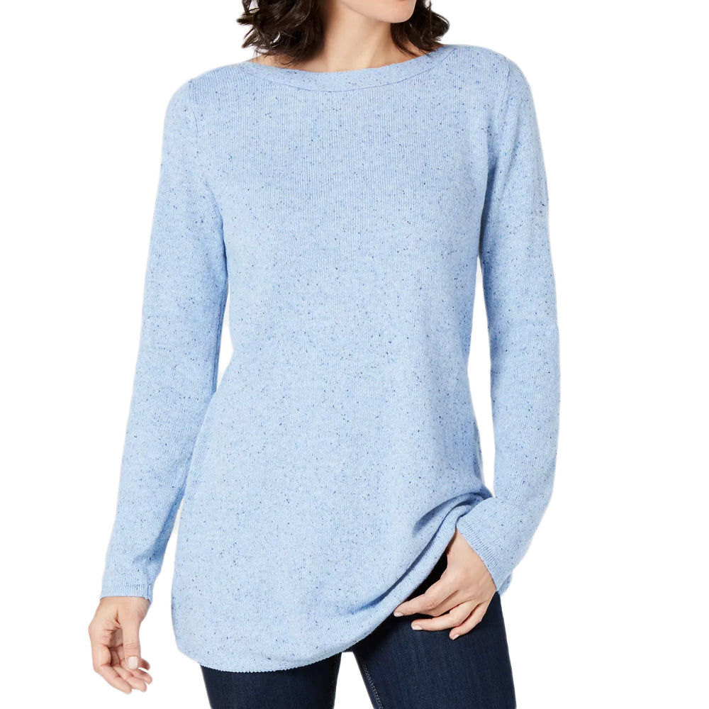 Women's Textured Tunic Sweater,Blue – All Brands Factory Outlet