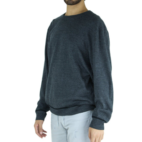 Image for Men's Crew Neck Classic Fit Pullover Sweater,Dark Grey
