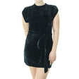 Image for Women's Split Sleeve Velvet Dress,Black