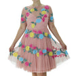 Image for Women's Embellished Mesh Dress,Pink