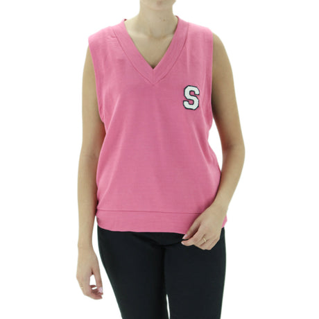 Image for Women's V-Neck Casual Top,Pink
