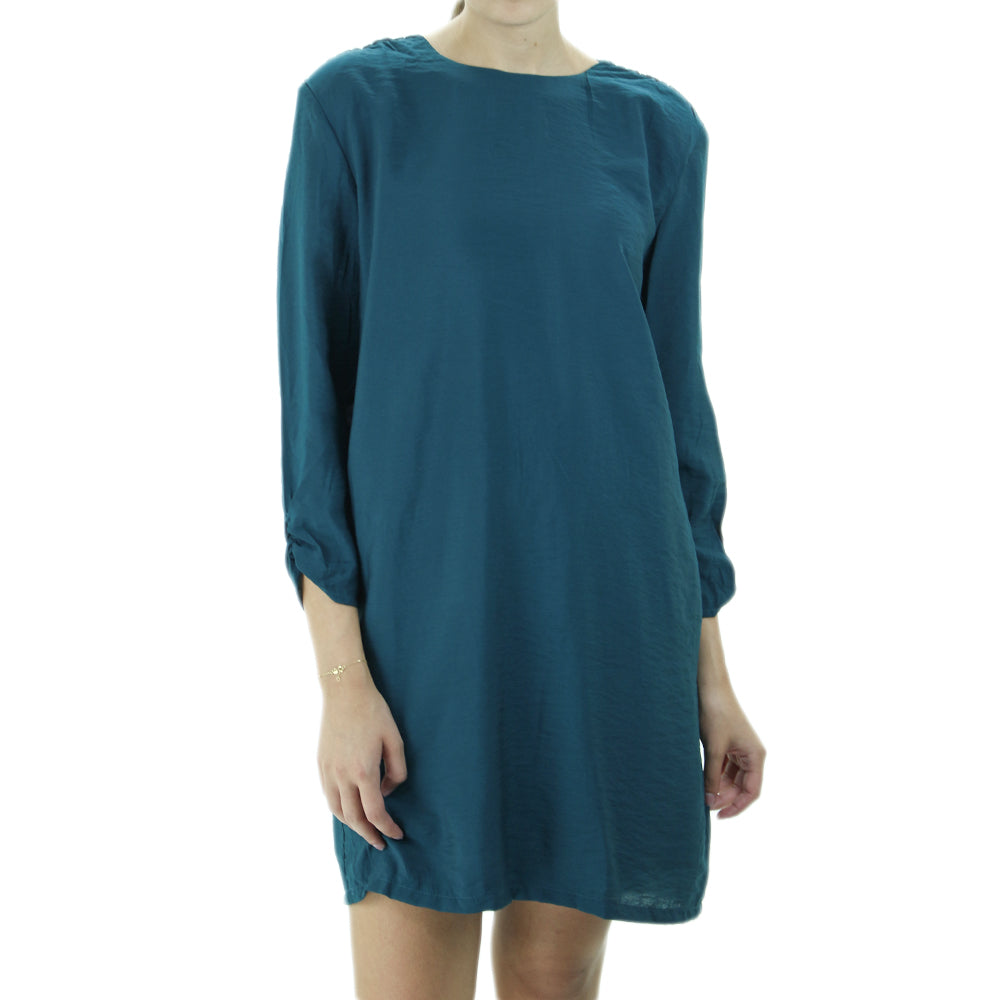 Women's 3/4 Sleeve Plain Mini Dress,Dark Green All Brands Factory Outlet Women's 3/4 Sleeve Plain Mini Dress,Dark Green All Brands Factory Outlet