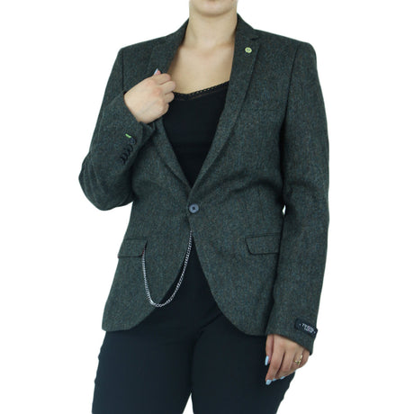 Image for Women's Classic Fit Blazer,Olive