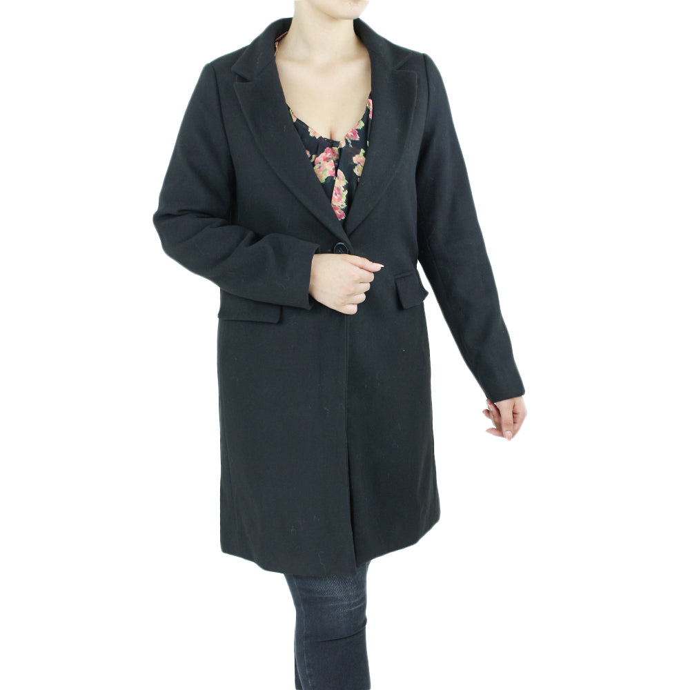 Image for Women's Plain Coat,Black